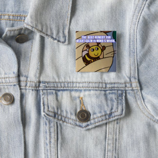 Voor hartstichtingen, kennis, overlevenden. vierkante button 5,1 cm