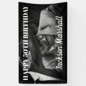 Voor hem | Foto van Birthday Spandoek (Verticaal)