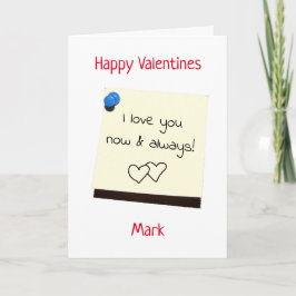 Voor hem post het liefdesbriefje valentijnen kaart