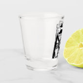 Voor hem Schattigee aangepaste naam Cool Western C Shot Glas (Links)