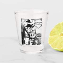 Voor hem Schattigee aangepaste naam Cool Western C Shot Glas