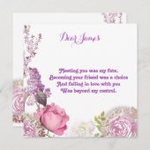 Voor hem Valentijnse   Rozen Feestdagenkaart (Voorkant / Achterkant)