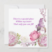 Voor hem Valentijnse   Rozen Feestdagenkaart (Achterkant)