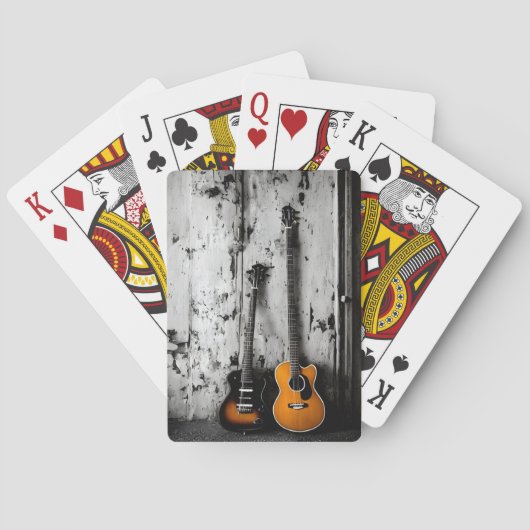 Voor het concert pokerkaarten (Achterkant)