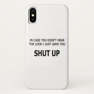 Voor het geval je het niet gehoord hebt iPhone x hoesje