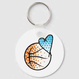 voor het hart van.. BASKETBAL Sleutelhanger