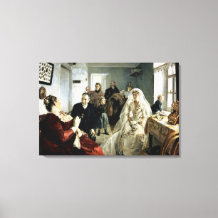 Voor het huwelijk, 1880 canvas afdruk