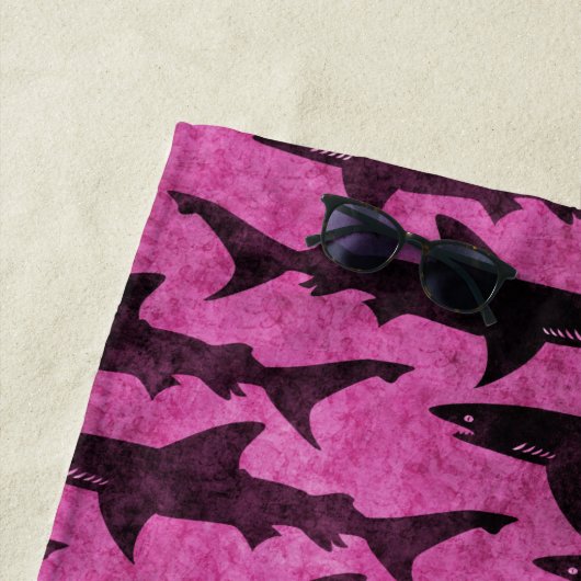 Voor het meisje dat van haaien houdt strandlaken (In situ)