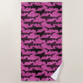 Voor het meisje dat van haaien houdt strandlaken (Voorkant)