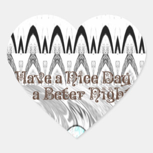 Voor het ontwerp van de Bride White en Black Edgy Hart Sticker