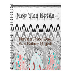 Voor het ontwerp van de Bride White en Black Edgy Notitieboek