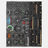 VOOR HET PILOT DAT ALLE VLUCHTWAGENS HEEFT FLEECE DEKEN (Voorkant)