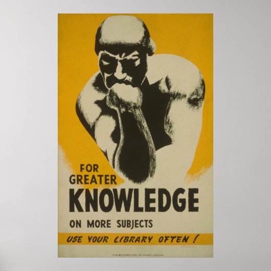 Voor het Poster van WPA van de Bibliotheek van de (Voorkant)