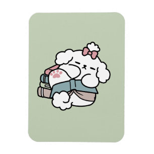 Voor het slapengaan met mijn pup - boek en Hondenl Magneet