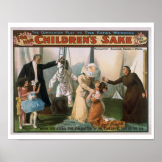 Voor het theaterPoster van haar kindersake Poster