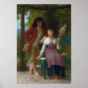 Voor het Verloving door William-Adolphe Bouguerea Poster