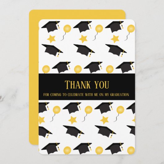 Voor het vieren van Mijn Afstuderen Afstuderen het Bedankkaart (Voorkant / Achterkant)