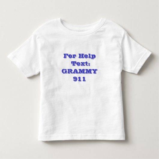 Voor hulp tekst: GRAMMY 911 Kinder Shirts (Voorkant)