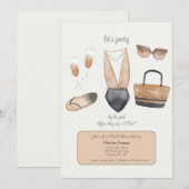 Voor hun bruidspoolparty kaart (Voorkant / Achterkant)