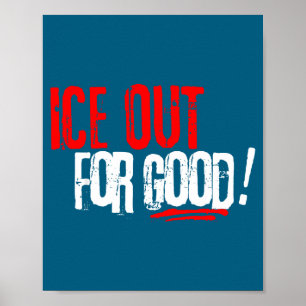 Voor Ijs Uit Goed Activistisch Slogan Poster