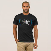 voor IT geek software guy : pixelvirus in het donk T-shirt (Voorkant volledig)