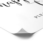 Voor je gelukkige tranen, trouwe bruiloft poster (Hoek)