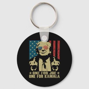 Voor Joe één voor Kamala Grappig Trump 2024 Sleutelhanger