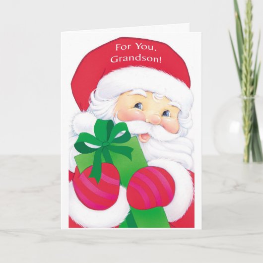 Voor jou, kleinzoon feestdagen kaart (Voorkant)