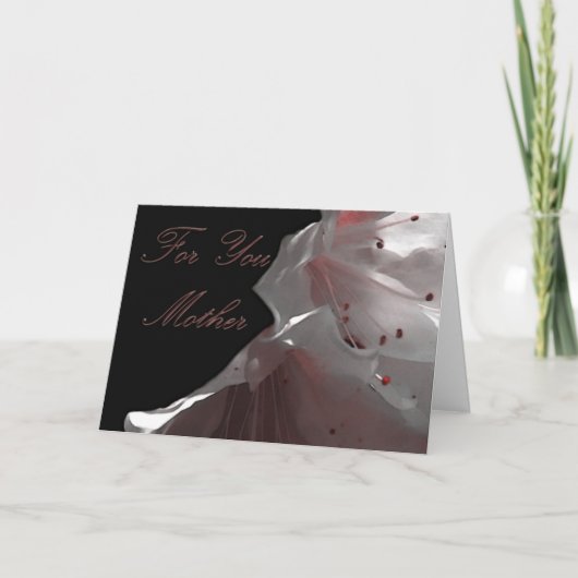 Voor jou moeder kaart (Voorkant)