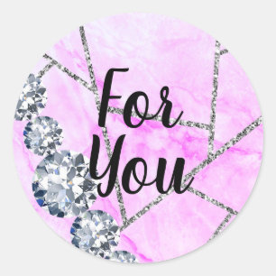 Voor jou ronde sticker