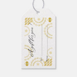 voor jou witte en gouden cadeaukaart cadeaulabel