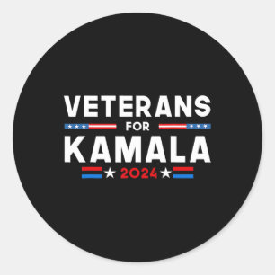 Voor Kamala American Flag Kamala-Harris Supporter Ronde Sticker