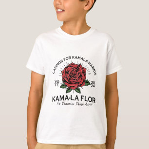 Voor Kamala Harris 2024 Stem Kama-la Flor Le Temen T-shirt