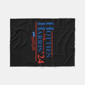 Voor Kamala Harris 24 Fleece Deken (Voorkant (Horizontaal))