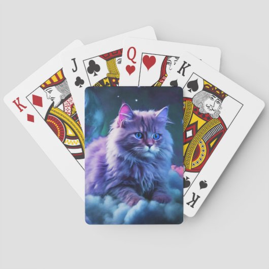 Voor kattenliefhebber: pokerkaarten (Achterkant)