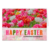 voor kleindochter op paasroze Tulip Garden (Voorkant Horizontaal)