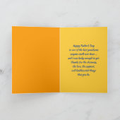 Voor kleinson op Vaderdag Denim Design Kaart (Binnen)