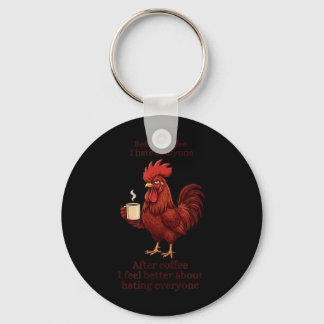 Voor Koffie Na Koffie Grappige S Humor Heren Sleutelhanger