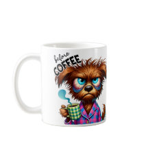 Voor koffie vs. Volledig gecaffeïneerde hond 