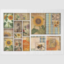 Voor kunstenaars Crafters Sunflower Ephemera