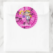 Voor leraren wetenschap en studenten. briljant ronde sticker (Tas)