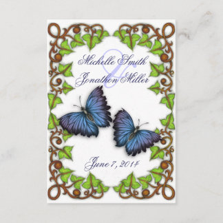 Voor Love and Butterflies RSVP Card Kaartje