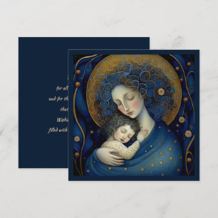 Voor mam op Moederdag. Kaart moeder en dochter