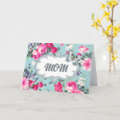 Voor mam op Moederdag. Rozen Kaart (Gele Bloem)