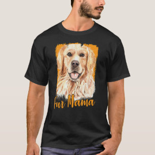 Voor Mama Goud Retriever Hond Poot Schattig T-shirt