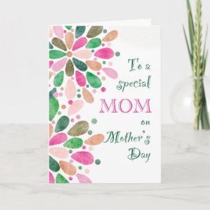 Voor mama op Moederdag Kleurrijk Kaart