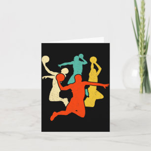 Voor mannen Basketbal Retro Vintage Kaart