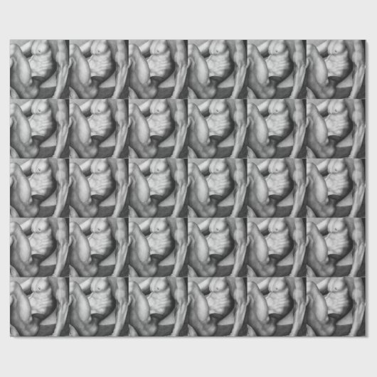 Voor mannen: Elegant Original Art Male-nude model Cadeaupapier (Vlak)