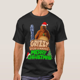 Voor mannen: kerstgrizzy en de luiers t-shirt