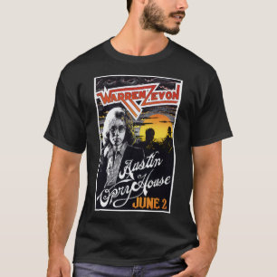 Voor mannen Warren Art Zevon Retro  T-shirt
